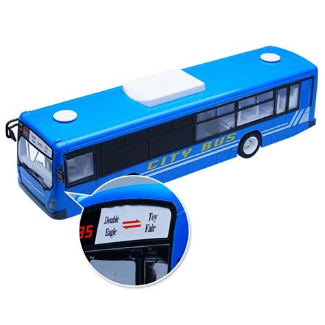 Teakpeak Remote Control Bus Toy, 2.4G RC Bus with Opening Doors City ...