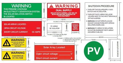 Solar Label Kits For Solar Panel And Solar System,3m+abs Laser Engraved Label - Buy 3m+abs Laser ...