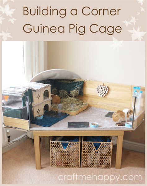 Building a corner DIY C and C style guinea pig cage with a Perspex front | Craft me Happy ...