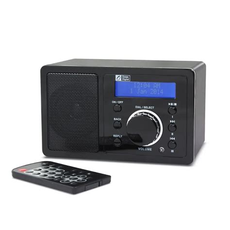 Ocean Digital Wi Fi Music Player Wireless Clock Alarm Internet Radio Wifi Receiver Display Time ...