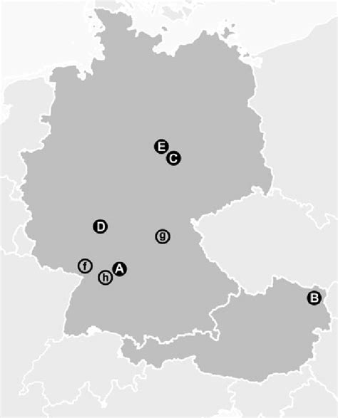 1 Map of Germany and Austria showing the LBK sites mentioned in the ...