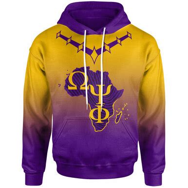 Omega Psi Phi Hoodie – Custom Fraternity African Map Hoodie – KreamShirt