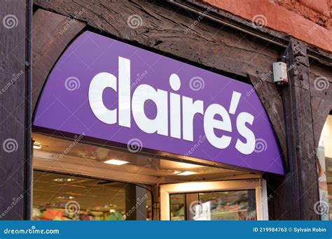 Claires Brand Store and Text Sign Logo of Claire`s Shop Retail of Accessories and Editorial ...