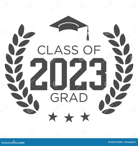 Senior 2023 Graduation - Graduating Senior Class Of 2023 Vector Illustration | CartoonDealer.com ...