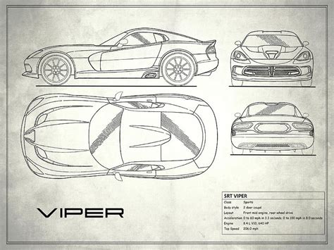 Dodge Viper Sketch at PaintingValley.com | Explore collection of Dodge ...