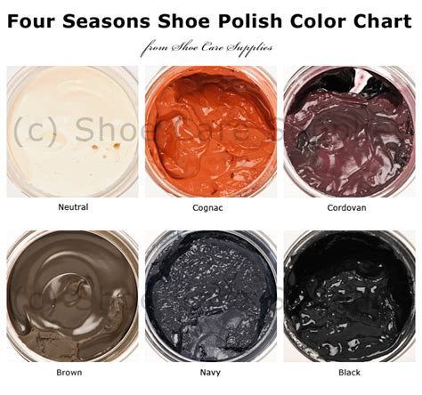 Kiwi Shoe Polish Colors Chart: A Visual Reference of Charts | Chart Master