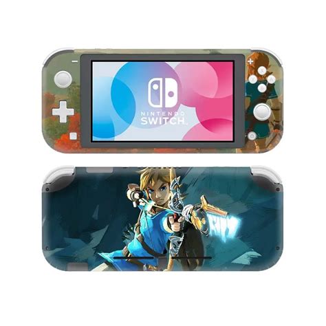 The Legend of Zelda Skin Sticker Decal For Nintendo Switch Lite Console & Controller Protector ...