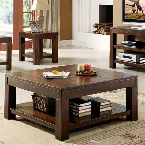 wood coffee and end table sets