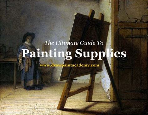 The Ultimate Guide To Painting Supplies For Beginners | Painting ...