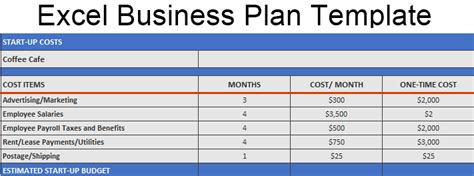 Business Plan Excel Spreadsheet Inside Business Plan Cover Page Format - Riset