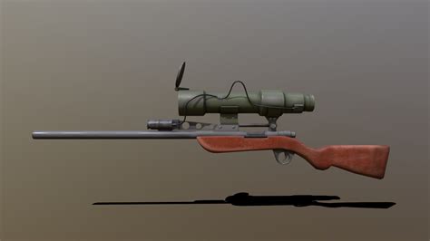 Low poly TF2 Sniper's Rifle - Download Free 3D model by p1xfx [cffaf9f ...