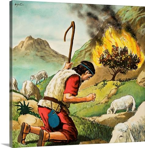 Moses and the Burning Bush | Great Big Canvas