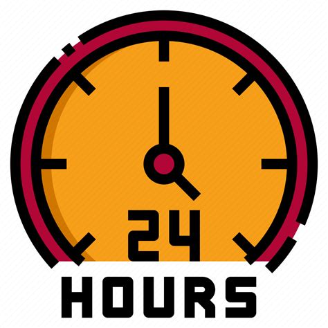 24 hours, time, clock, support, service, shopping online icon - Download on Iconfinder