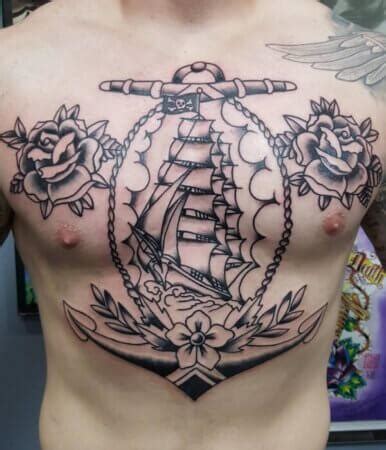 40+ Top Eye-Catching Ship Tattoo Designs Ideas