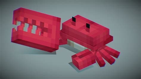 Crab - Minecraft mob design - 3D model by MrBoto [04a19b2] - Sketchfab