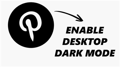 How To Turn On Dark Mode On Pinterest Desktop - YouTube