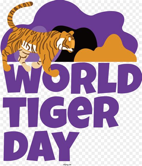 Tiger Day Human Logo Cartoon for World Tiger Day