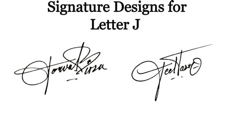 How to design your own amazing signature | How to create your own signature | J signature style ...