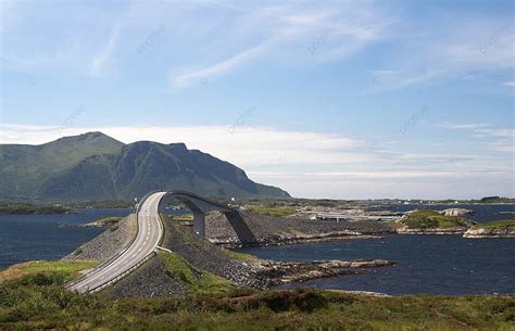 Atlantic Road Norway Bridge Atlantic Norway Photo Background And ...