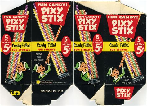 Pixy Stix 5-cent pack display box - Late 60's Early 70's | Flickr