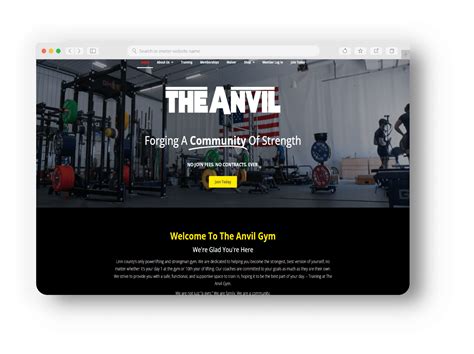 Gym Website Templates by RhinoFit | Website Design & Templates