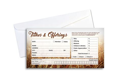 Season of Harvest Offering Envelope | Creative Market