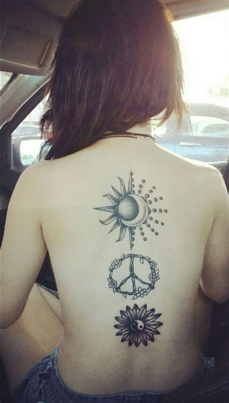 Pin by Kaycee on Tattoos | Hippie sun tattoo, Hippie tattoo, Tattoos