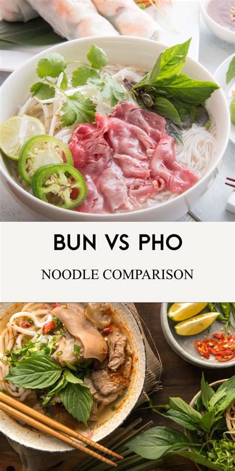 Bun Noodles versus Pho Noodles - Differences Explained