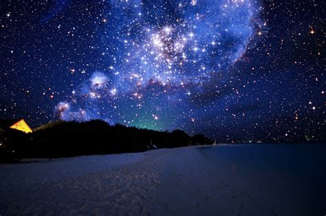 Maldevian Starry Sky | Beautiful night sky, Landscape wallpaper, Night ...