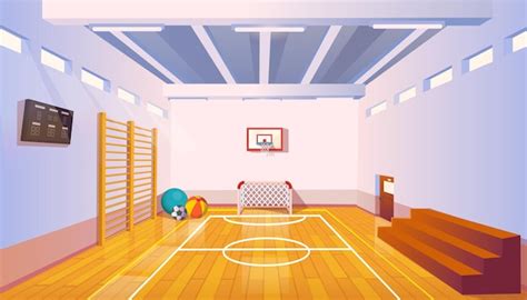 School gymnasium Vectors & Illustrations for Free Download | Clipart ...