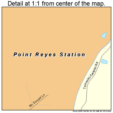 Point Reyes Station California Street Map 0657960