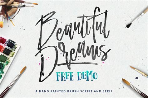 Beautiful Dreams – Free Brush Font - Dealjumbo | Free cursive fonts, Free brush script font ...