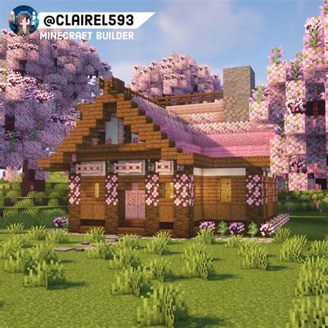 1.20 Cherry Blossom Cottage : r/BakeryBuilds