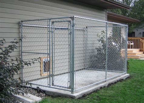 Heavy Duty Chain Link Fence Dog Run 10'L*5'W*6'H Galvanized Haisen