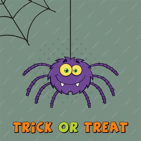 Premium Vector | Purple Halloween Spider