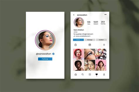 Instagram Business Card Template Graphic by saman.osama123 · Creative ...