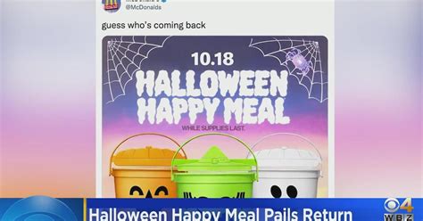 McDonald's bringing back Happy Meal Halloween pails - CBS Boston