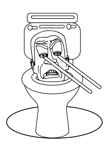 Elegant Cameraman of Skibidi Toilet Coloring Page - Free Printable ...