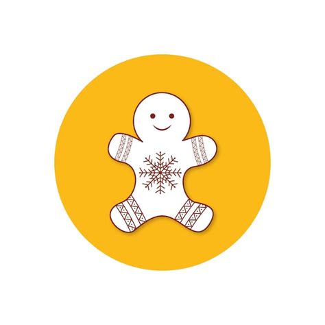 Premium Vector | Gingerbread man vector