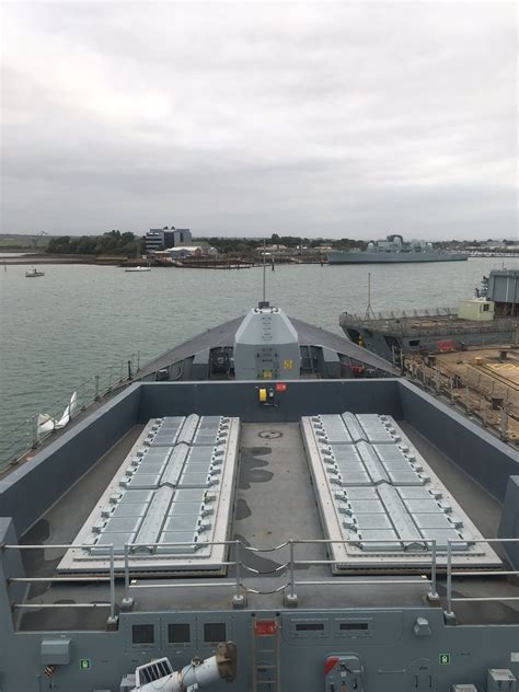 HMS Dragon on Twitter: "The green decking has gone, the scaffolding cleared, ship stored and ...