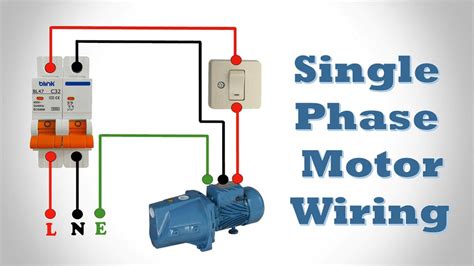 Single Phase Motor Circuit Diagram