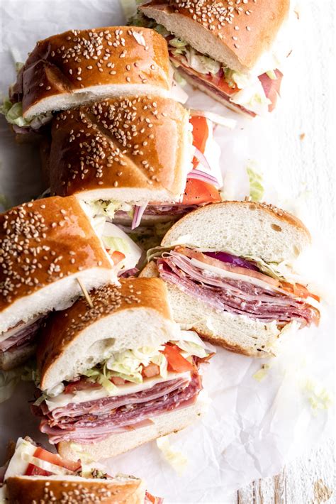 Italian Sub Sandwich - Cooking with Cocktail Rings