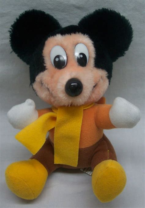 VINTAGE Walt Disney Mickeys Christmas Carol MICKEY MOUSE 7" Plush STUFFED ANIMAL - Action ...