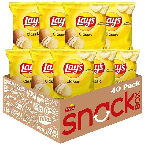 Lay's Classic Potato Chips, 1 Ounce Pack of 40 | Ubuy South Africa