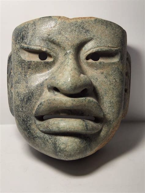 Precolumbian jade olmec mask | Ancient art, Ancient civilizations, Sculpture art