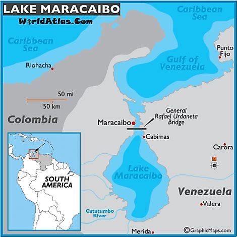 Lake Maracaibo Venezuela Map and Information Page