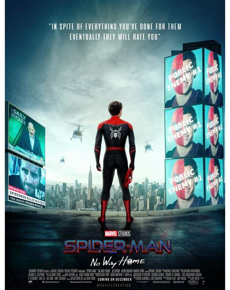 Spider-Man: No Way Home Poster | Poster By Saifulcreation