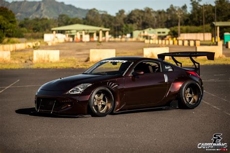 Stanced Nissan 350Z Widebody