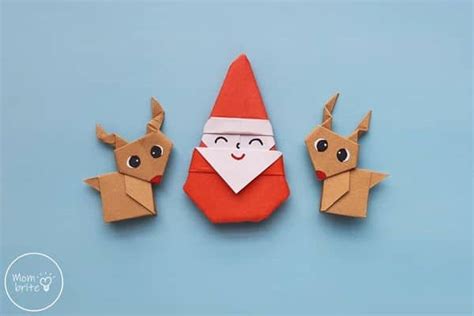 How to Make a Christmas Origami Reindeer | Mombrite