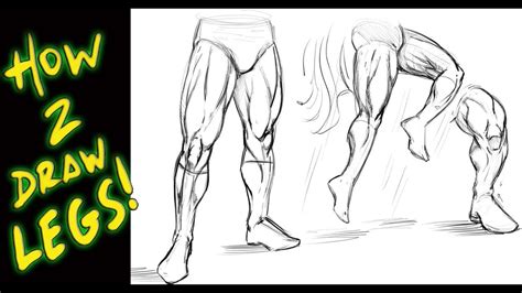 How to Draw Legs - Tutorial - Comic Book Style : Narrated by Robert A ...